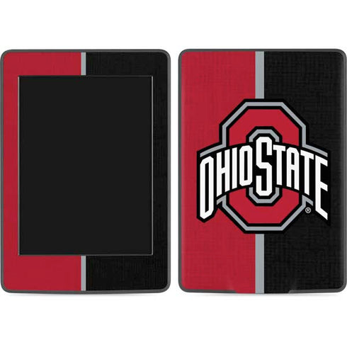 Ohio State University OSU Buckeyes Split Amazon Kindle Skin